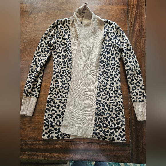 Moon & Madison animal print long cardigan - Picture 2 of 8